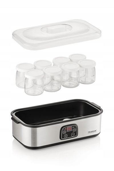 JOGURTOWNICA Urządzenie do jogurtów TIMER TRANSA 1,4L 8 słoików 30W zdjęcie 6