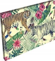 OBRAZ na płótnie zwierzęta tygrys jaguar 120x80