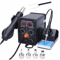 Stacja lutownicza 2w1 HOTAIR 8586D III PRO precyzyjna spawanie