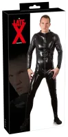 latex męski kombinezon lateksowy xl czarny z 3-kierunkowym zamkiem