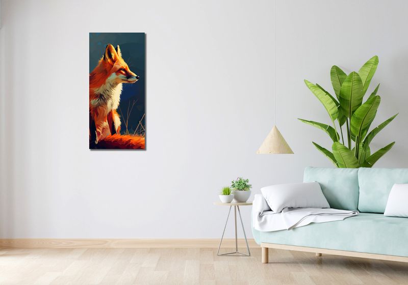 Obraz 40x90cm Spojrzenie Lisicy zdjęcie 2