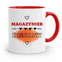 Kubek Czerwony Dla Magazyniera Idealny Prezent Z Nadrukiem Ze Zdjęciem