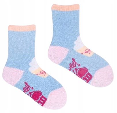 6 - PAK Skarpetki ANTYPOŚLIZGOWE ABS 6 PAR skarpety dziewczęce 17 - 19 zdjęcie 6