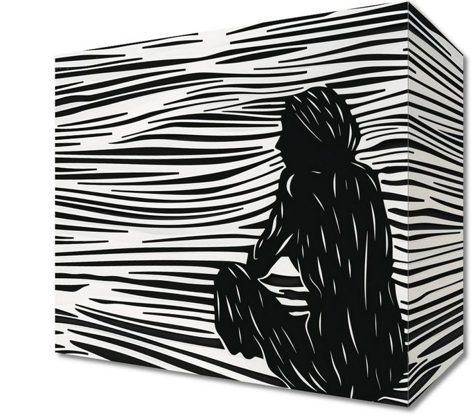Obraz 20x20cm Złożone Fluidalne Linie zdjęcie 1