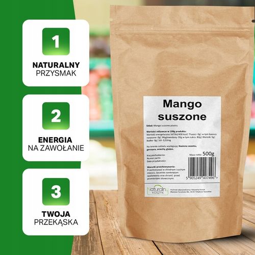 MANGO SUSZONE krojone 500g MANGO krojone 0,5kg na Arena.pl