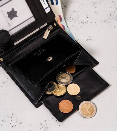 skórzany, duży portfel męski w orientacji pionowej — peterson na Arena.pl