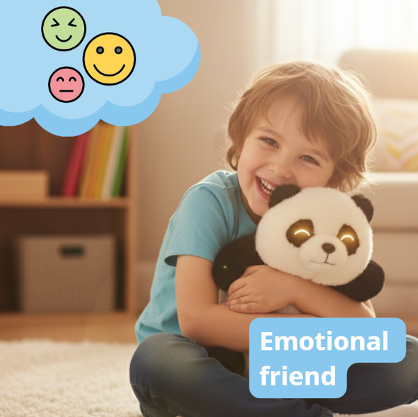 Mówiący PLUSZOWY MIŚ PANDA AI Zabawka Edukacyjna USB 3+ zdjęcie 6