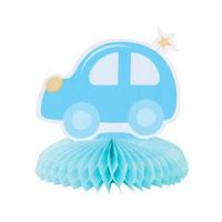 dekoracja papierowa b&g na stół baby boy samochód