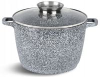 GARNEK Ceramiczny Marmurowy KOCIOŁEK Głęboki Wysoki 10,2l 28cm 8009