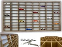 PÓŁKA NA SAMOCHODZIKI AUTKA RESORAKI HOT WHEELS ORGANIZER 80 MIEJSC DREWNO