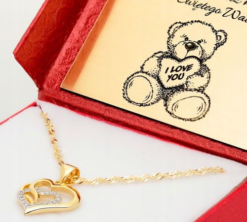 Złoty Łańcuszek 925 Serce Serduszko Grawer na Arena.pl