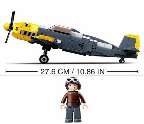 Klocki Wojsko Myśliwiec Messerschmitt BF 109 na Arena.pl