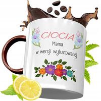 Kubek Bordowy Dla Cioci Na Urodziny Prezent Z Nadrukiem Ze Zdjęciem