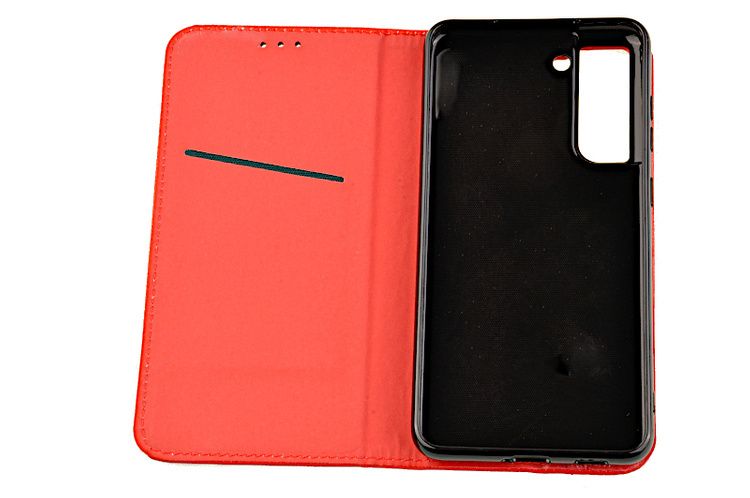 Etui Smart do Samsung Galaxy S21 FE czerwony zdjęcie 3