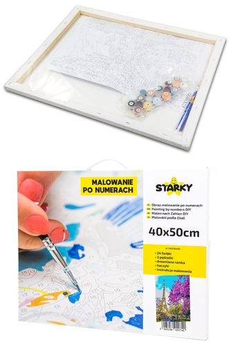 Zestaw do malowania po numerach - wieża Eiffla na Arena.pl