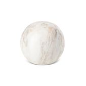 Kula dekoracyjna ceramiczna ASLI 9X9X9X2 biała+beżowa x2
