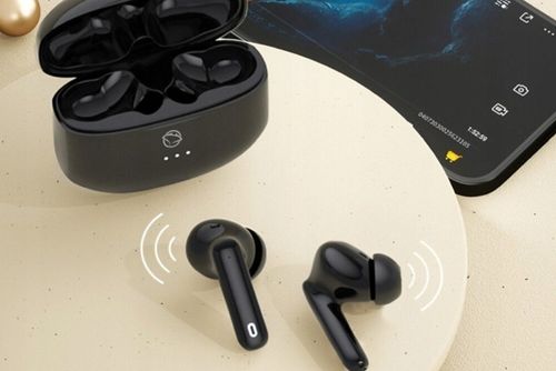 CZARNE Słuchawki Dokanałowe Bezprzewodowe MANTA Rytmo Bluetooth 5.3 na Arena.pl