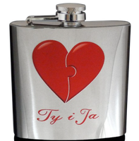 Piersiówka Ze Stali Nierdzewnej W Kształcie Serca 180 Ml - Gentelo