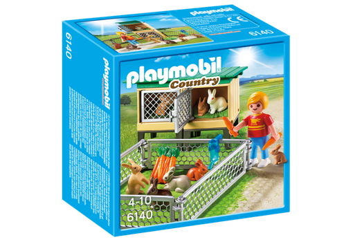 Playmobil - Klatka dla królików z wybiegiem 6140 na Arena.pl