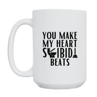 KUBEK "YOU MAKE MY HEART SKIBIDI BEATS" Wzór - Duży 450 ml