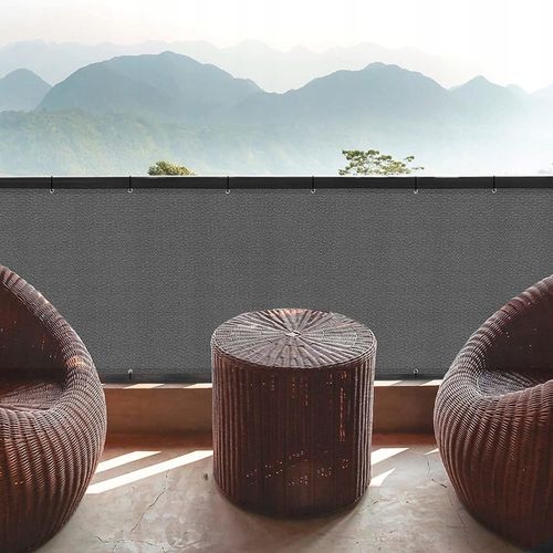 OSŁONA NA BALKON NA TARAS PŁOT MATA BALKONOWA 1x7m SOLIDNA +MOCOWANIE na Arena.pl