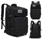 Plecak Taktyczny Wojskowy 45L CZARNY | Survival Militarne MOLLE (I011)