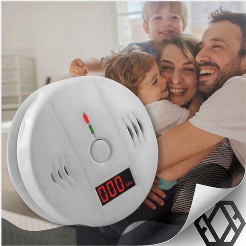 CZUJNIK CZADU TLENKU WĘGLA CO BEZPRZEWODOWY LCD DETEKTOR GŁOŚNY 85dB na Arena.pl