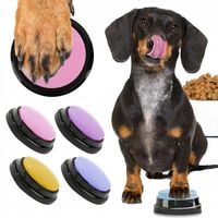 PRZYCISKI DLA PSA ZWIERZĄT SZKOLENIOWE DŹWIĘKOWE MÓWIĄCE TRENING 4 SZTUKI