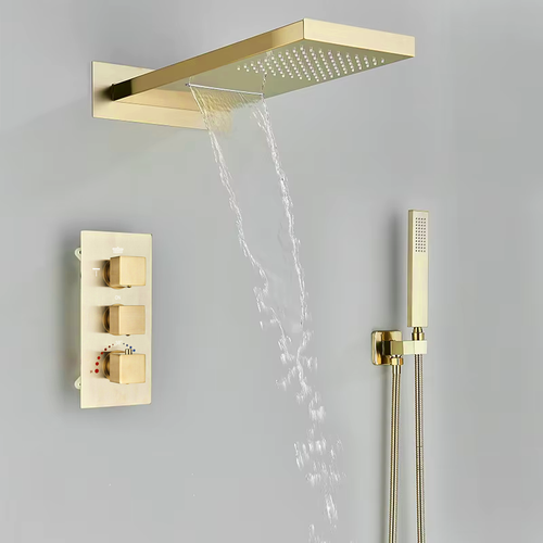 Bateria prysznicowa - złota na Arena.pl