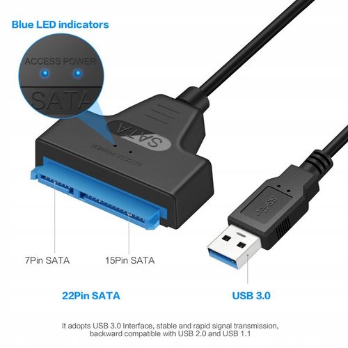 Kabel USB3.0 SATA HDD SSD przejściówka na Arena.pl