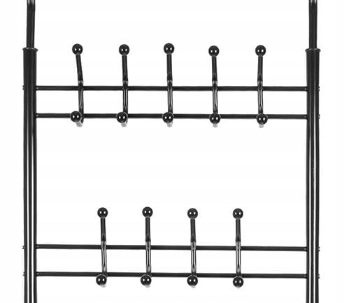 Wieszak Stojący na Ubrania RUHHY Metalowy do Przedpokoju Podłogowy na Arena.pl