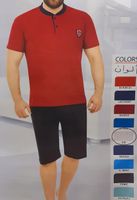 Męska piżama z krótkim rękawem bawełniana M