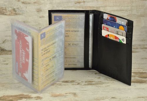 skórzane ETUI -ROVICKY- dowód rejestracyjny dokumenty karty No1 blc na Arena.pl