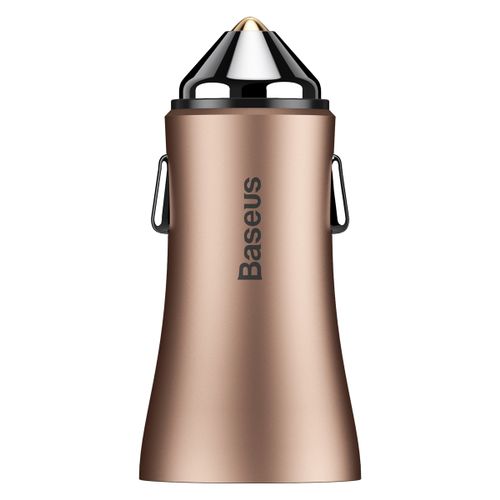 Ładowarka Samochodowa 2xUSB Baseus FastCharge 2.4A brązowy na Arena.pl