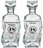 KARAFKA Z grawerem prezent na 18 -tkę osiemnastkę