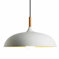 Wisząca lampa nad stół Saucer ST-5219 WHITE Step metalowa okrągła biała