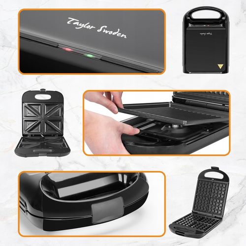 OPIEKACZ DO KANAPEK TOSTER GOFROWNICA PANINI 3W1 1200W Taylor Swoden na Arena.pl