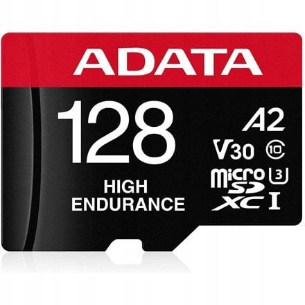 Karta microSD ADATA 128GB microSDXC HIGH Endurance UHS-I U3 V30S na Arena.pl