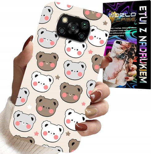 ETUI DO XIAOMI POCO X3 - MIŚ MISIE WZORY DLA NAJMŁODSZYCH + SZKŁO na Arena.pl