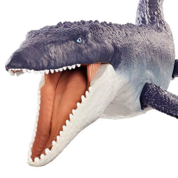 JURASSIC WORLD DINOZAUR MOSASAURUS 71cm HNJ56 zdjęcie 2