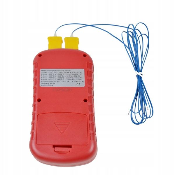 CYFROWY TERMOMETR 2x TERMOPARA TYPU K -50 do 1372 zdjęcie 10