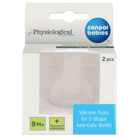 CANPOL SMOCZEK DO BUTELKI S-SHAPE SILIKONOWY SZYBKI 9m+ 2 SZTUKI