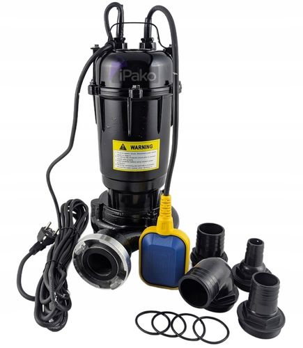 MOCNA POMPA Z PŁYWAKIEM DO WODY SZAMBA Z ROZDRABNIACZEM i NOŻEM TNACYM na Arena.pl