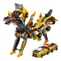 Magnetyczna zabawka samochód - dinozaur 2w1 Złoty