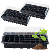 MINISZKLARNIA DO KIEŁKOWANIA ZESTAW 3 SZTUKI 48 KOMÓR SZKLARENKA PROPAGAROR