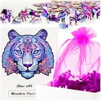 Puzzle drewniane tygrys A3 188 elementów
