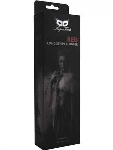 Bicz, pejcz Black red long stripe flogger na Arena.pl