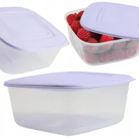 PLASTIKOWY POJEMNIK Z POKRYWKĄ DO PRZECHOWYWANIA ZAMRAŻANIA ŻYWNOŚCI 1,88L
