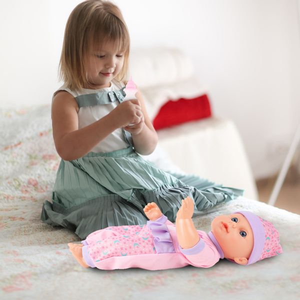 Lalka Bobas 31cm Interaktywna Pije Siusia Gaworzy zdjęcie 7