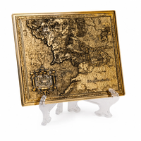 Middle Earth Map | 8 cm | Metal | Movie Ingot | Lord Of The Rings